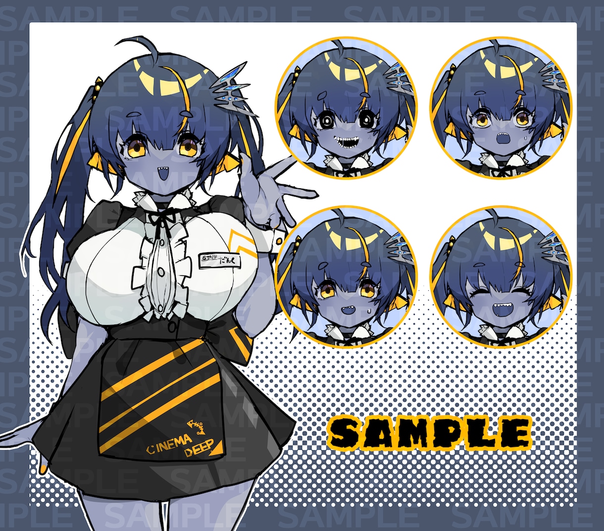 イラスト作成いたします 【Bプラン】動画やTRPGにも！キュートでダークなイラスト！ イメージ3