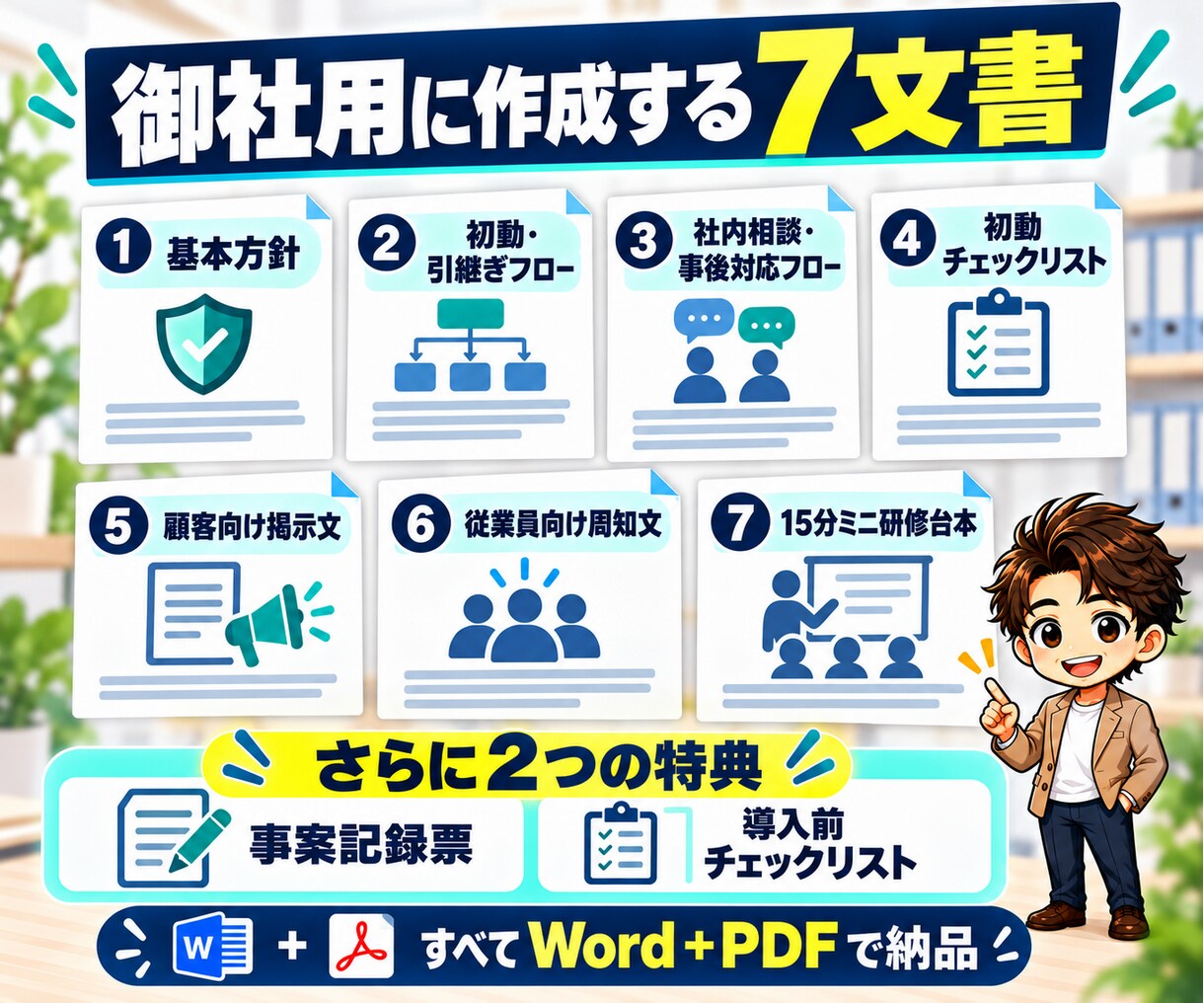 緊急！御社に合わせたカスハラ対策７文書を作成します 2026年10月1日カスハラ対策義務化！対策はされてますか？ イメージ2
