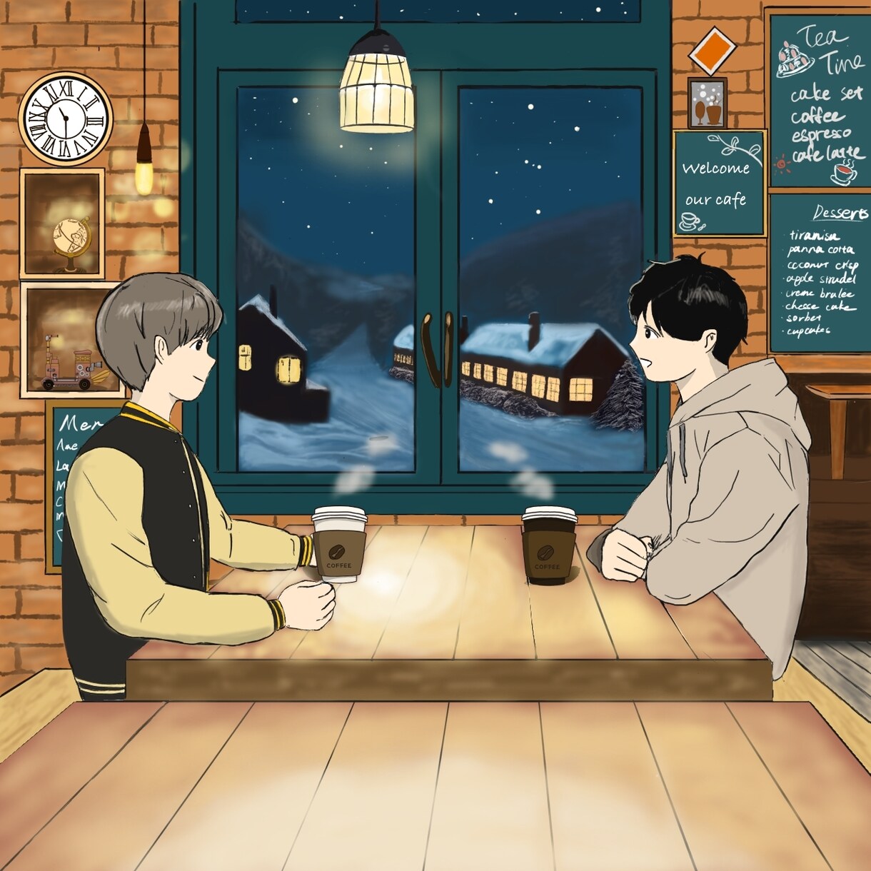 自然と人物を組み合わせたイラストを作成します 自然と人物を組み合わせた「エモい」イラストをアイコンに イメージ4