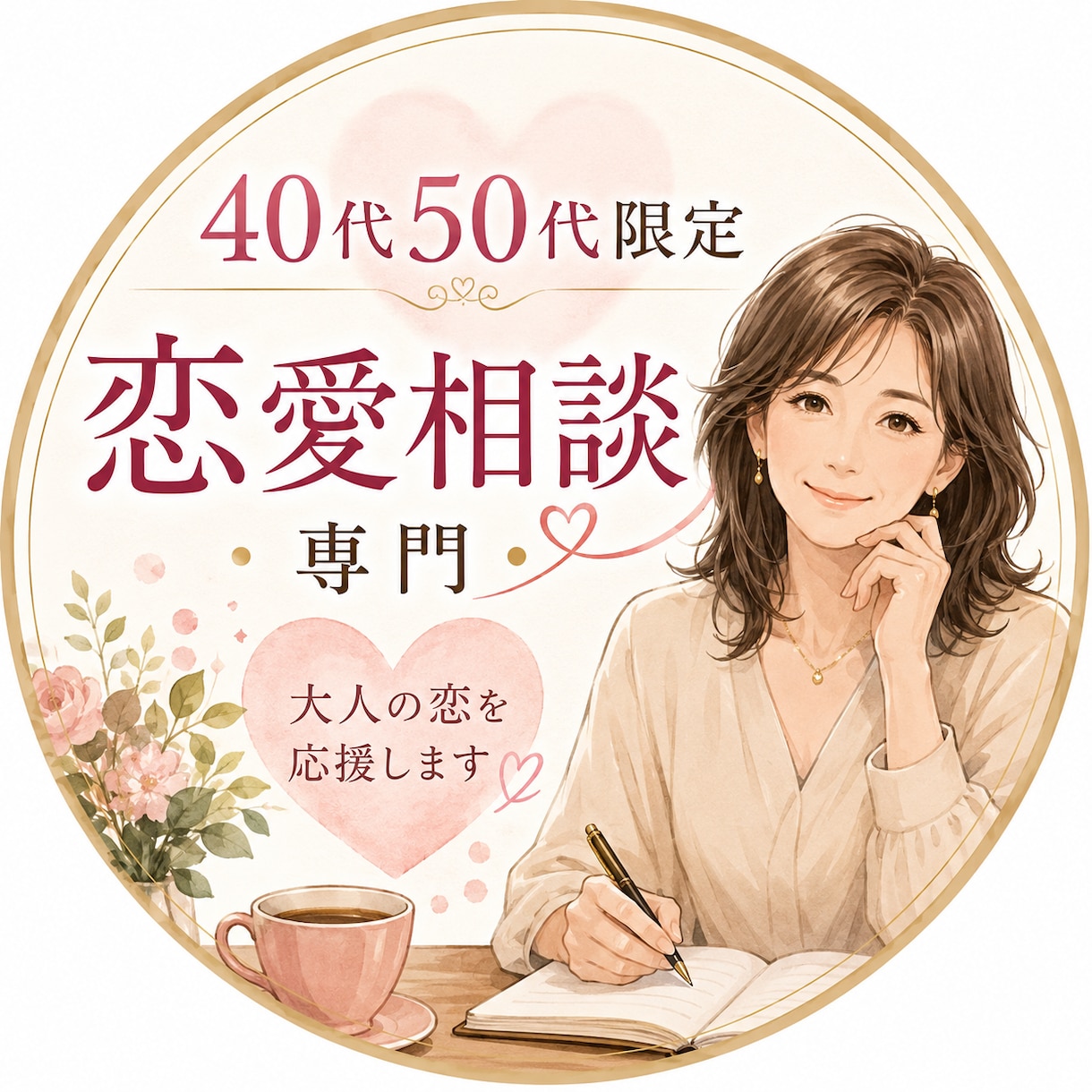 40代50代限定、秘密厳守でお聞きします 1分からOK！同年代だから話せる恋の悩み、安心してお話して！ イメージ1