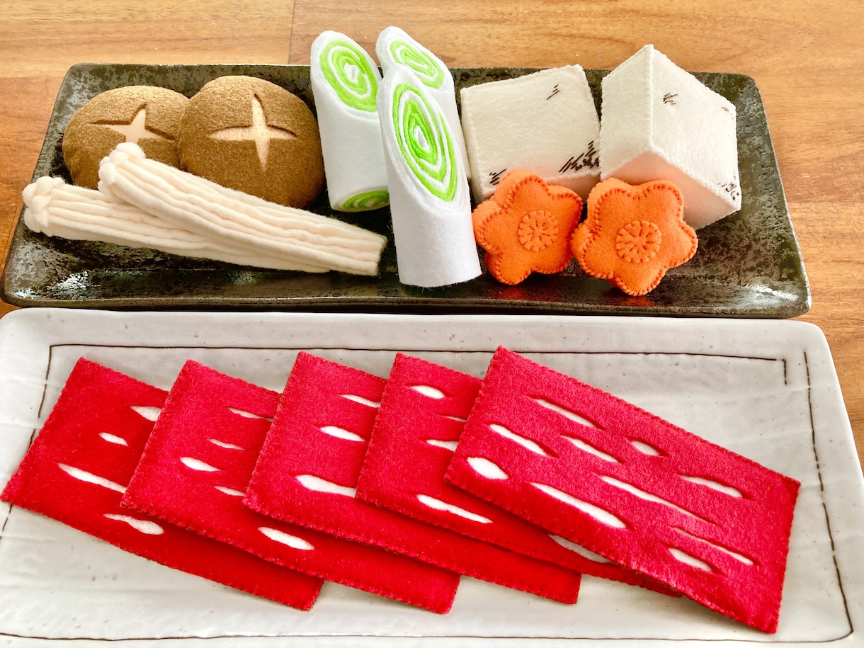 ご希望の物をフェルトで作ります 料理・オリジナルキャラ・小道具etcフェルト作品大人気です！ イメージ10
