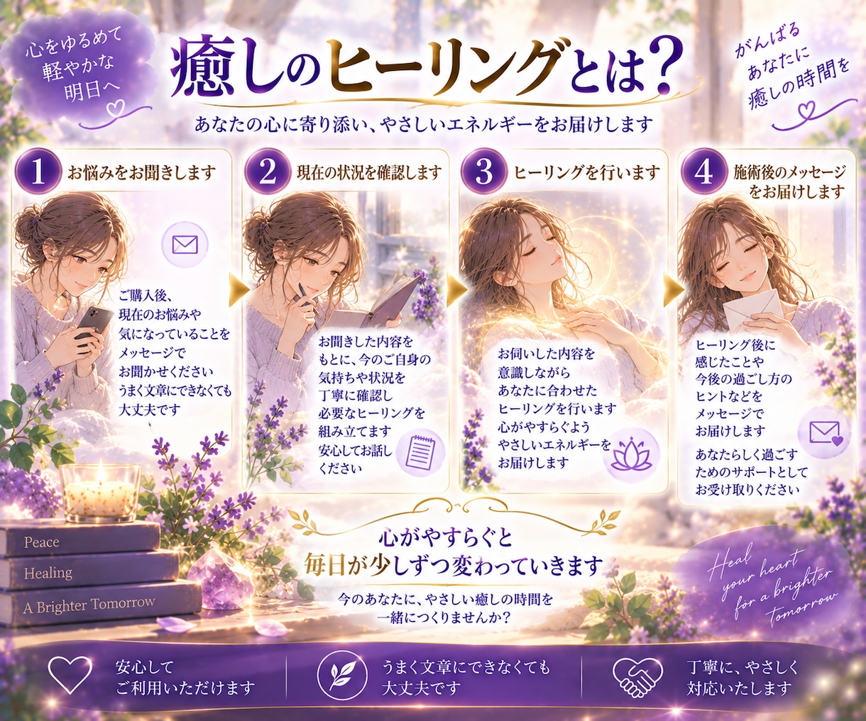 ストレスで爆発しそうな方、癒しのヒーリング届けます 頑張りすぎて心がいっぱいのあなたへ、自分をいたわる癒しの時間 イメージ4