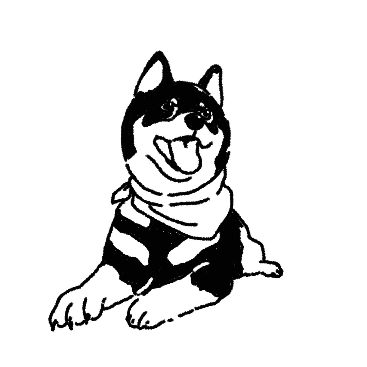 シンプルでかわいい線画イラスト描きます アイコンやホーム画面におすすめ！即日納品対応可能です イメージ7