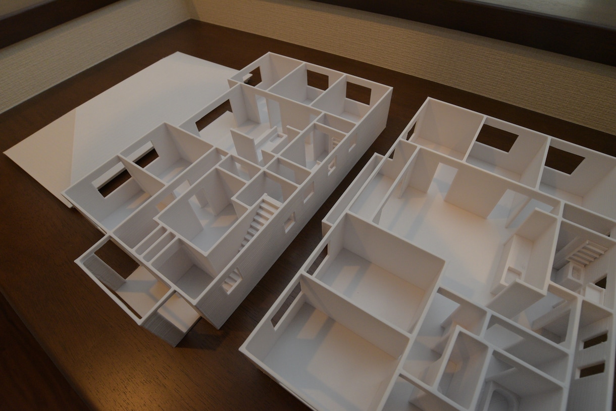 図面から住宅模型(白/カラー)を3Dプリントします 建築前に、間取り、動線など、確認しておきたい方、ぜひ！ イメージ2