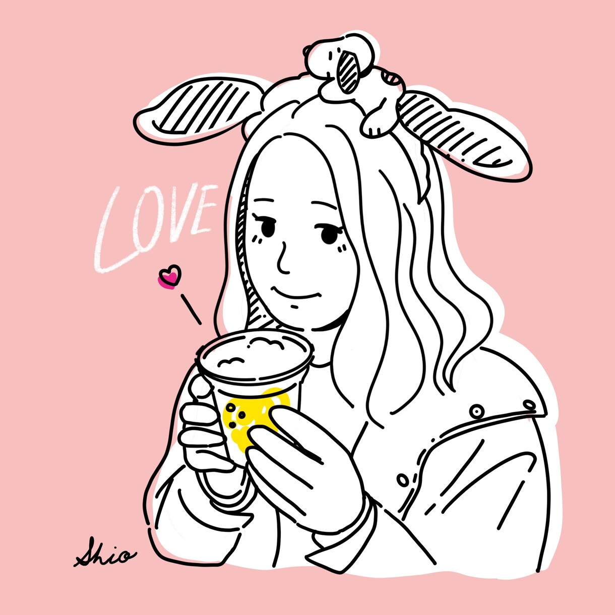 修正無制限★シンプルでお洒落なイラスト描きます SNSアイコンや、誕生日、記念日のギフトにいかがですか？ イメージ4