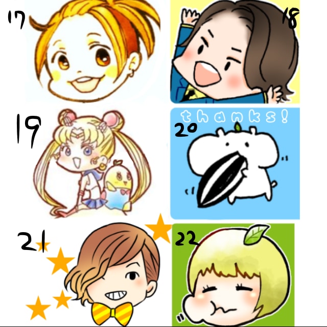 アイコン・ブログに！ゆるいイラスト・似顔絵描きます SNS・ブログなどに簡単な似顔絵や表情別イラストを イメージ4