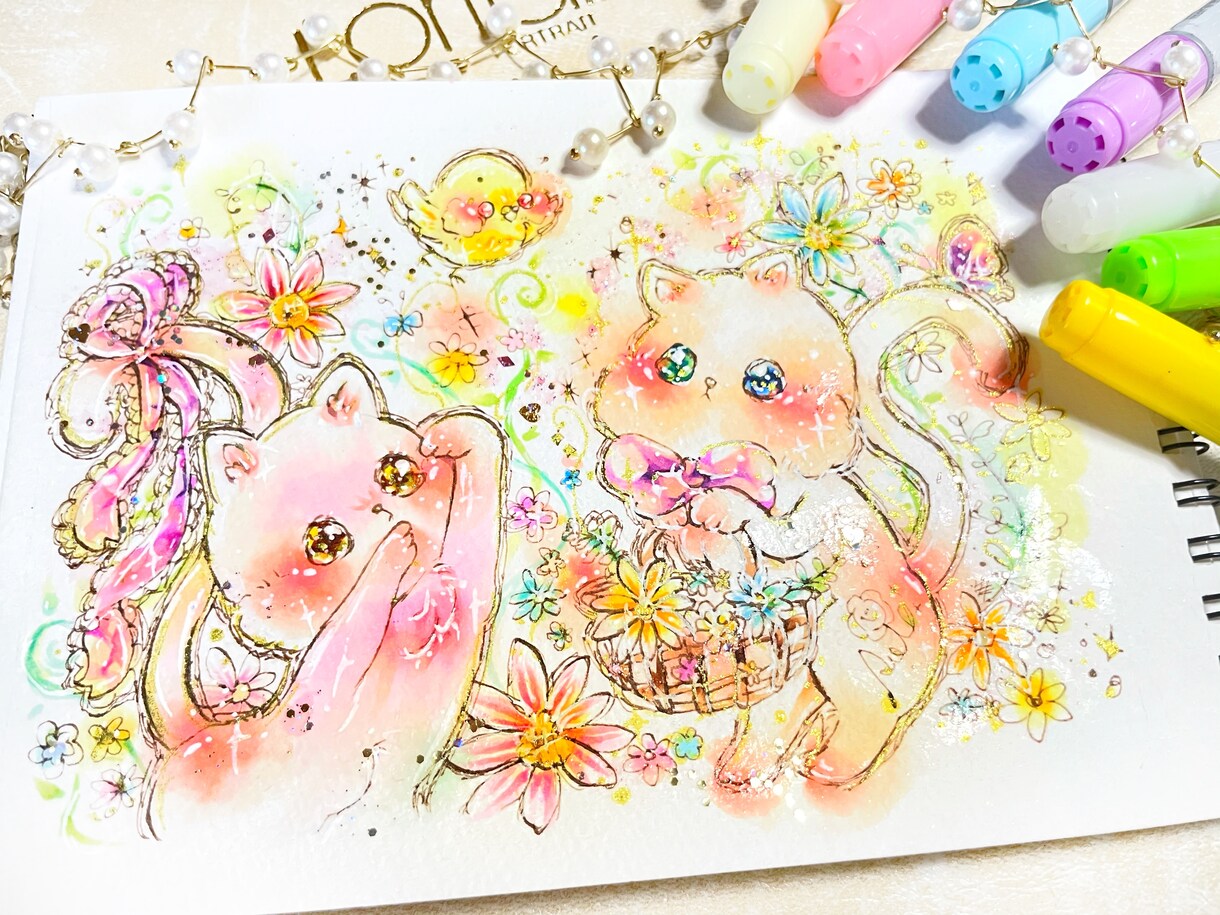 展示会出展経験あり.*キラキラなイラストを描きます 思い描くかたちをコピックで描きます.*♡ イメージ3