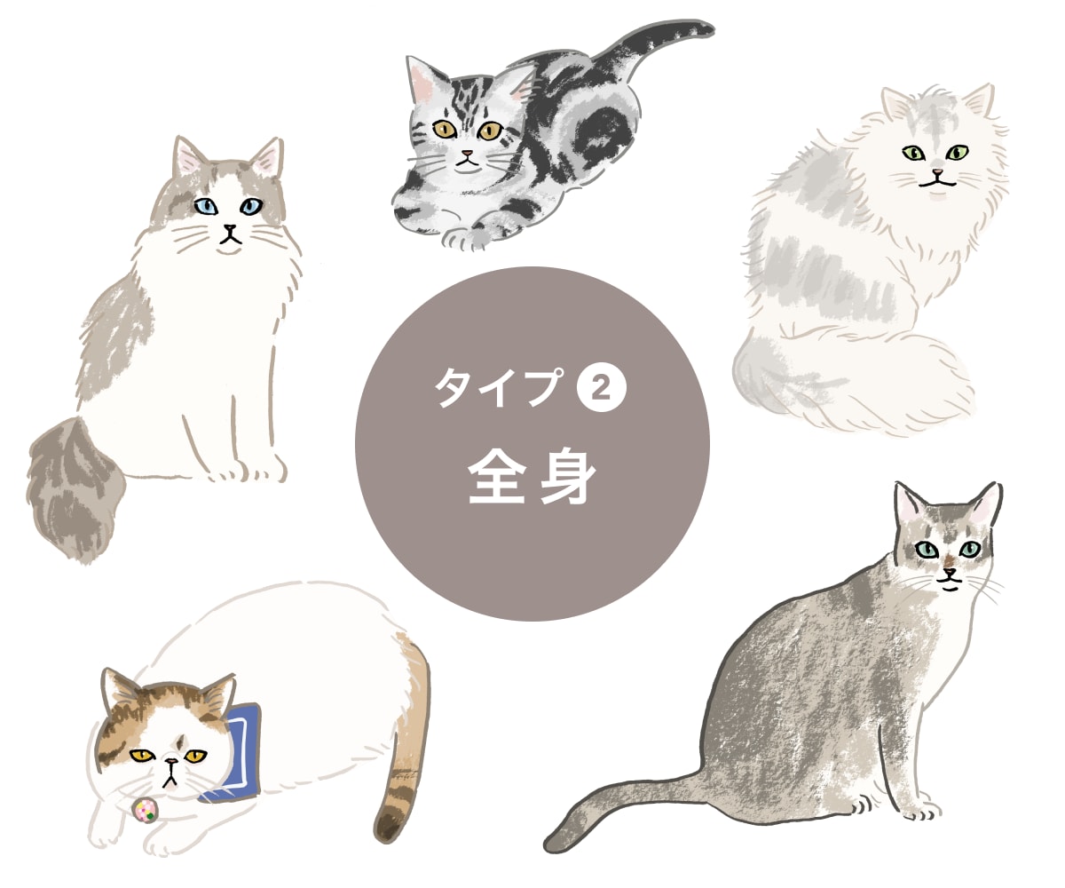 SNSアイコンにも使える猫の似顔絵を制作します SNSアイコンやオリジナルグッズにお使いください イメージ4