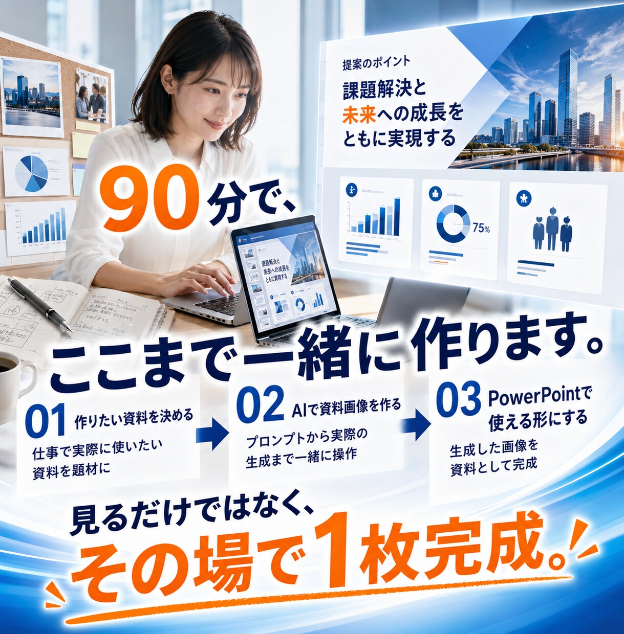 90分でAIプレゼン資料の作り方をレクチャーします 明日から仕事で使えるAI資料をレクチャー イメージ6