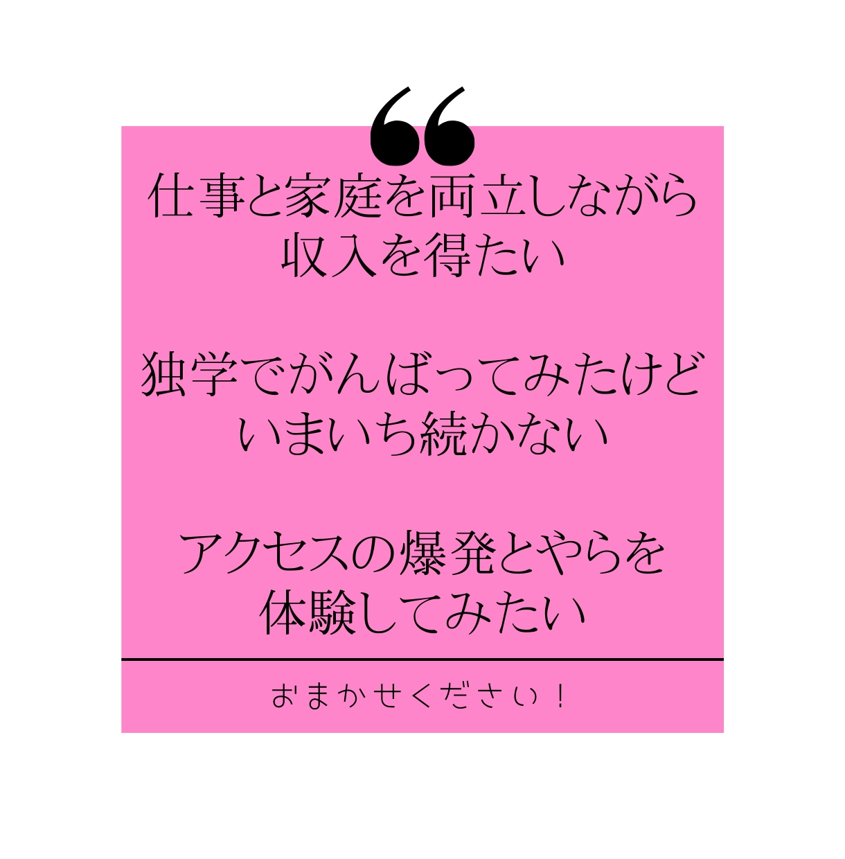 アクセスが伸びないブログにアドバイスします あなたに合わせたマニュアルやオリジナル資料プレゼント イメージ4
