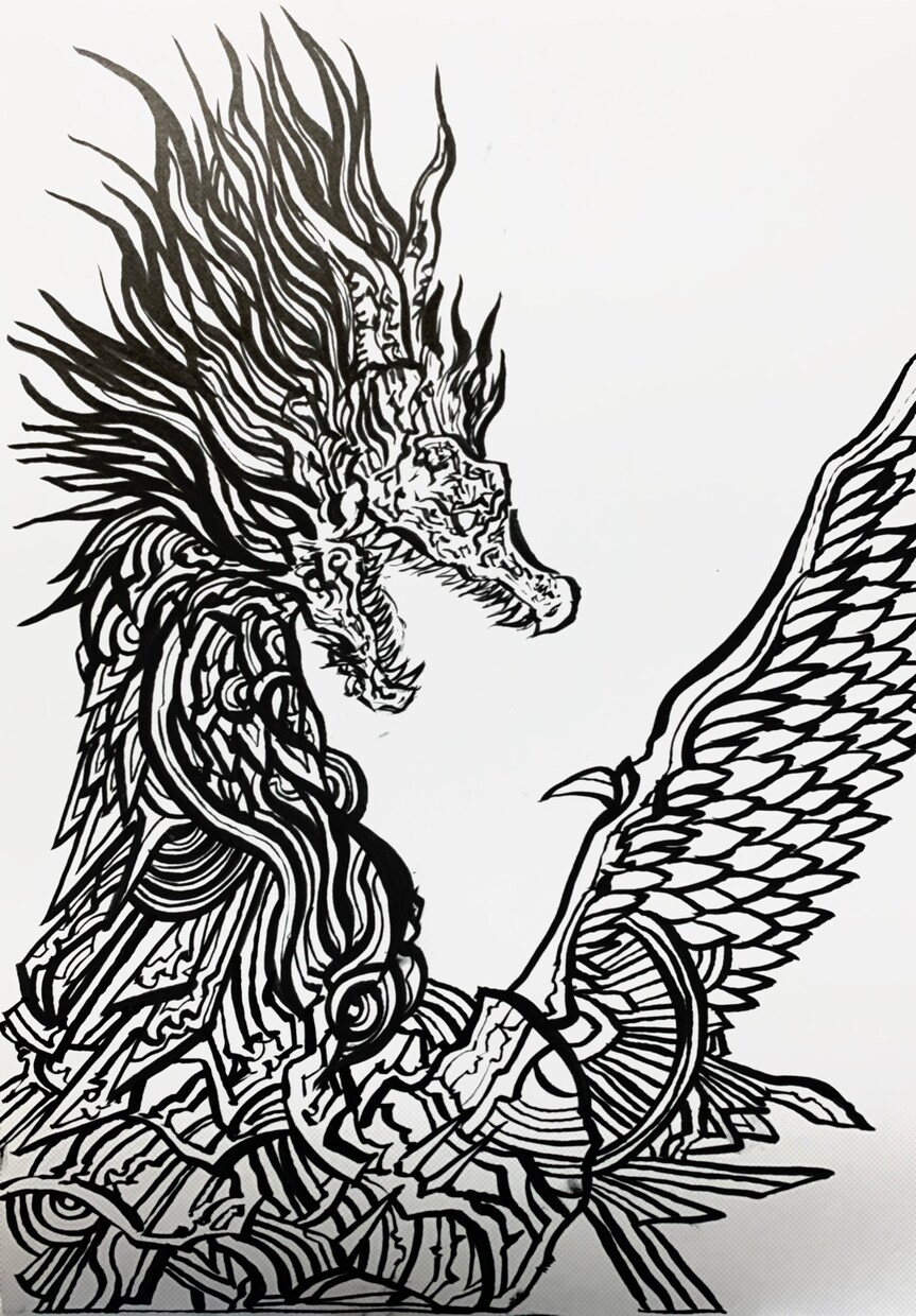 墨絵で描いたSNSアイコン・小説の表紙を作成します 墨絵でのオリジナルイラストなのでインパクト抜群です。 イメージ4