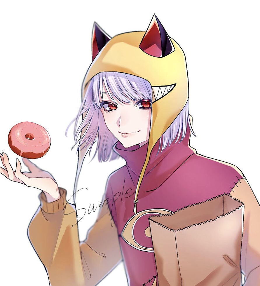 SNS用のアイコン描きます まつ毛長めのかっこいいキャラ描きます イメージ2