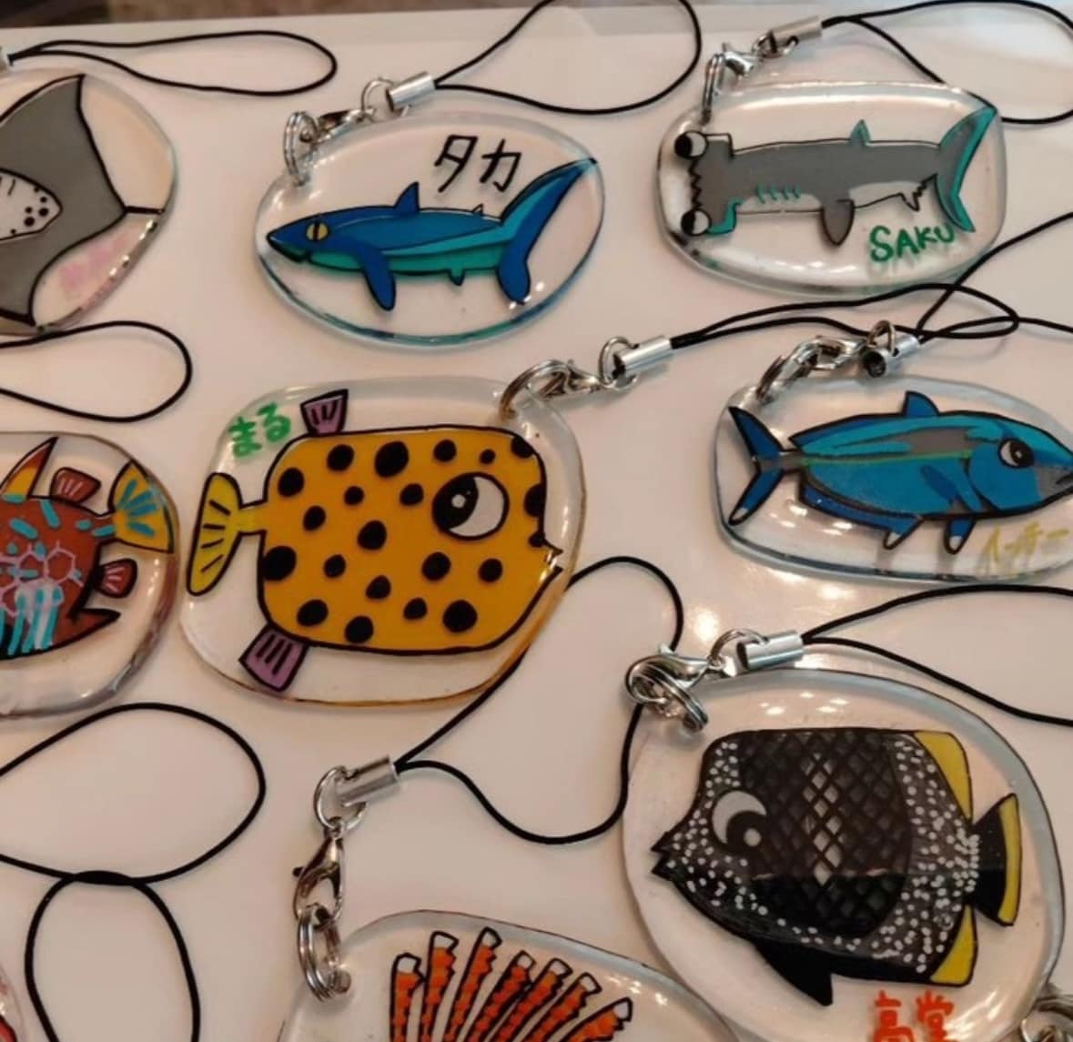 世界に一つだけのキーホルダーを作ります お魚さんとお名前お入れします！とっても可愛いイラスト♪ イメージ4