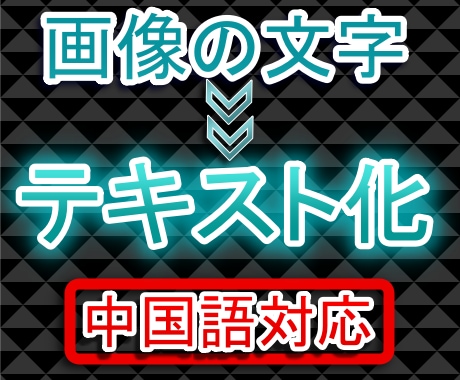 中国語可能　画像の文字をテキストデータ化します 画像データからWordやメモ帳に文字起こしします イメージ1