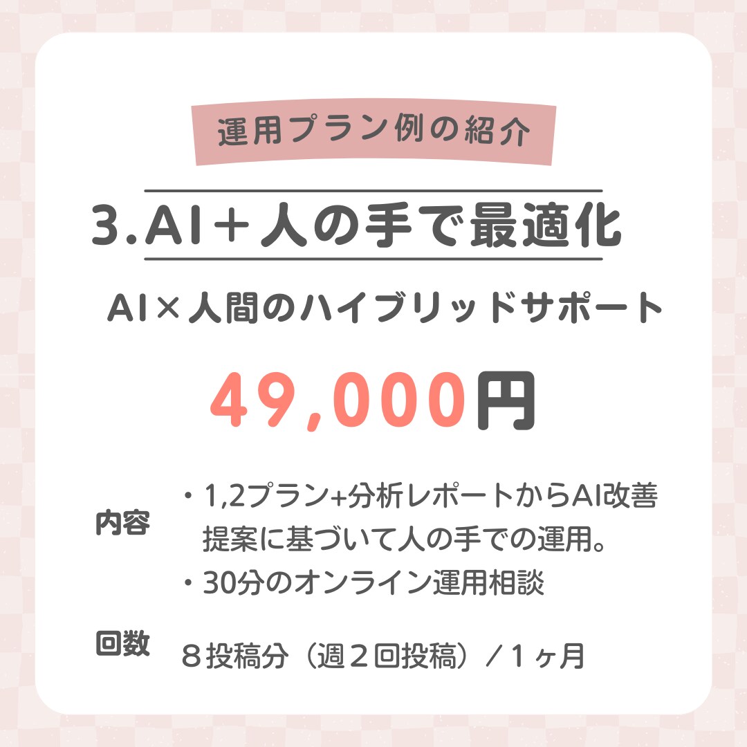 ネタ切れ知らず！AIでインスタ運用を代行します AI使っても思い通りに結果が出ない…を解決！バズる投稿を作成 イメージ5