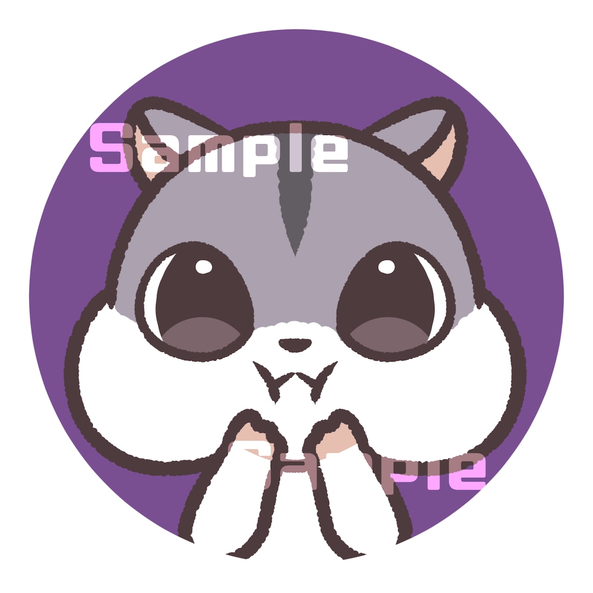 かわいい動物アイコン作成します ペットやお好きな動物でポップなSNSアイコン★商用利用可◎ イメージ7