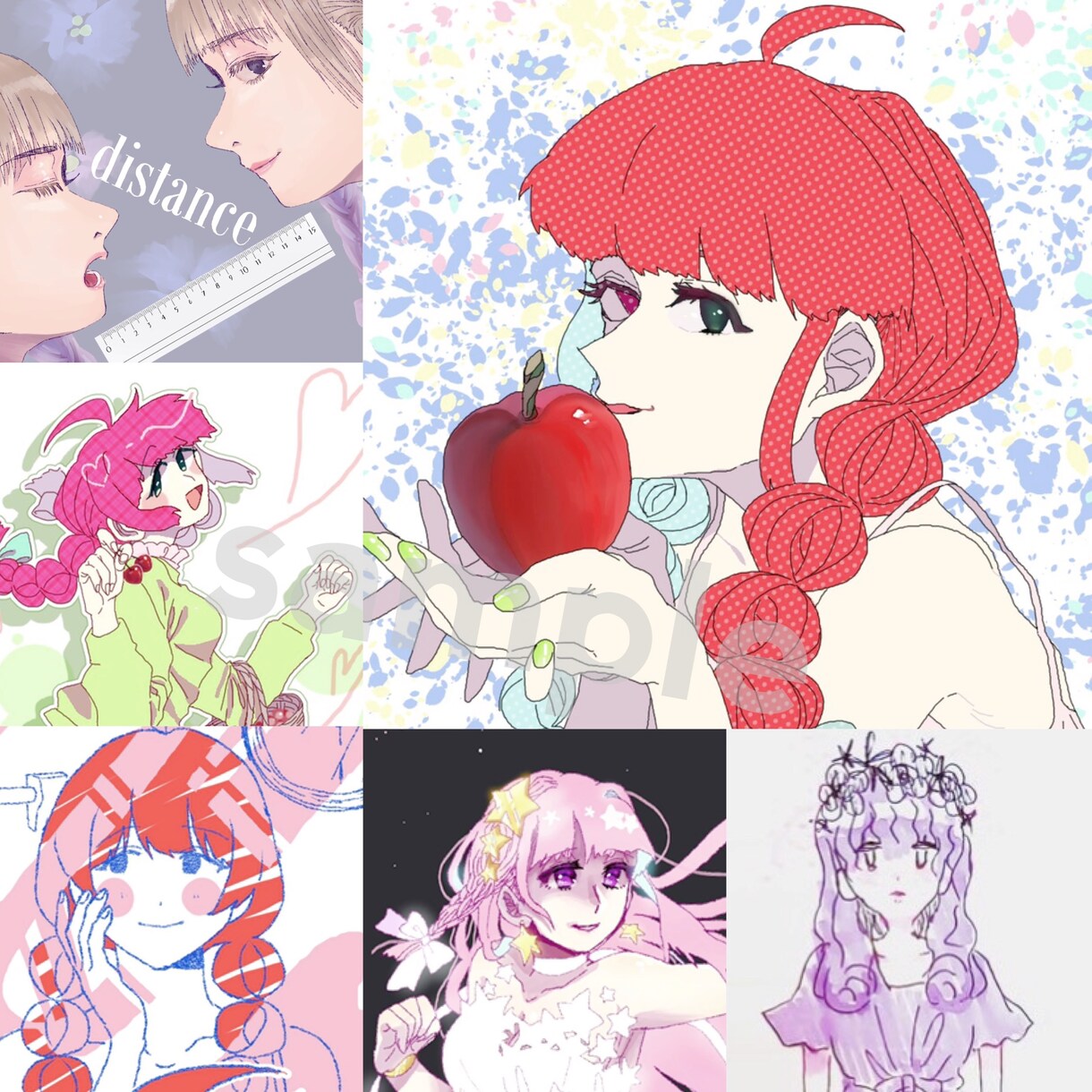 可愛くて美しい絵を提供致します 可愛いくて、綺麗な絵のアイコンやヘッダーなどはいかがですか？ イメージ3