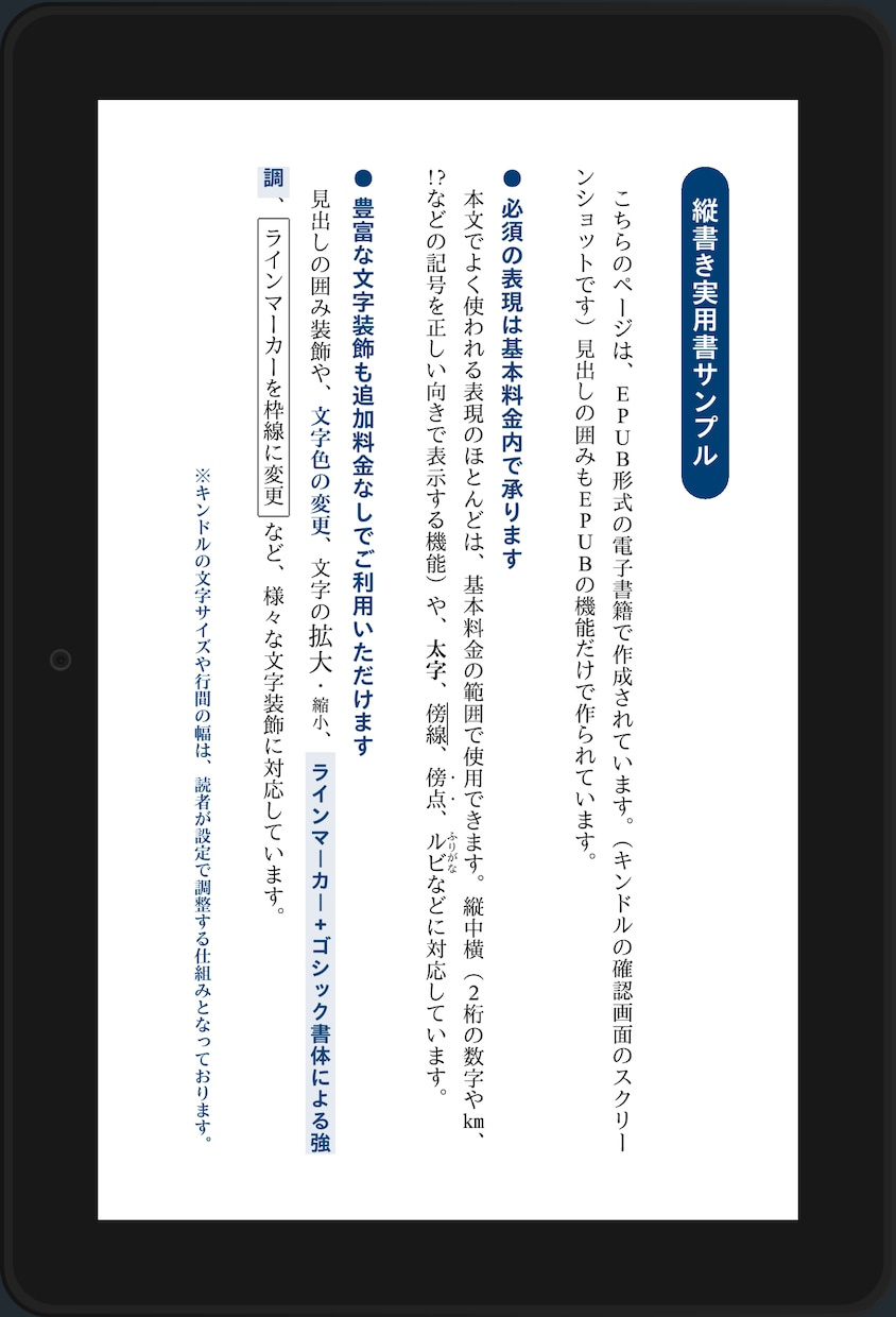 あなたの原稿をKindle向け電子書籍化いたします kindle出版用EPUB・KPF電子書籍化代行 イメージ2