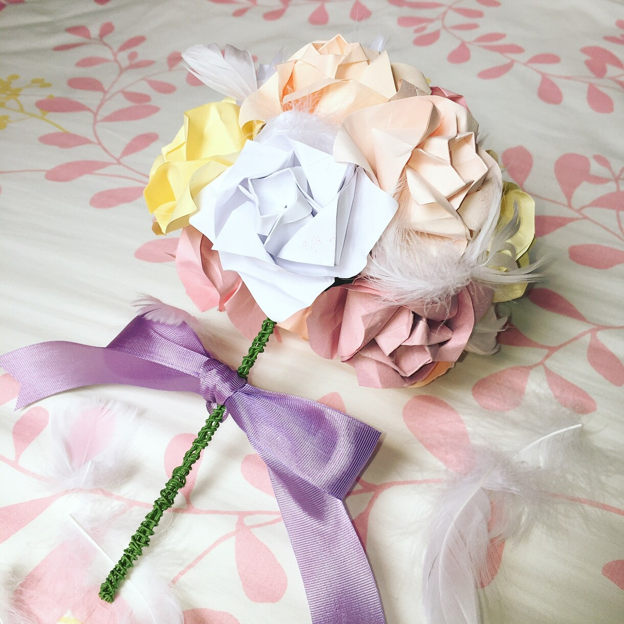 一輪からブーケまで折り紙造花を作ります 枯れないお花をプレゼントしませんか? イメージ1