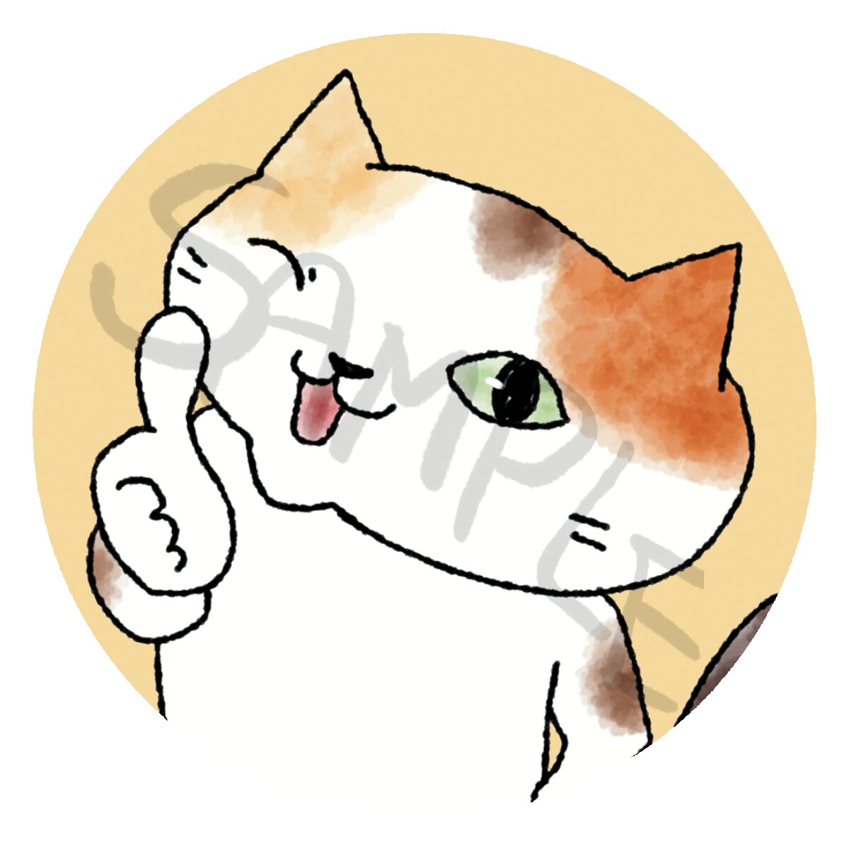 ゆるくてシンプルな猫イラスト描きます ブログやSNSで使える、あなただけのアイコンを作りませんか？ イメージ8