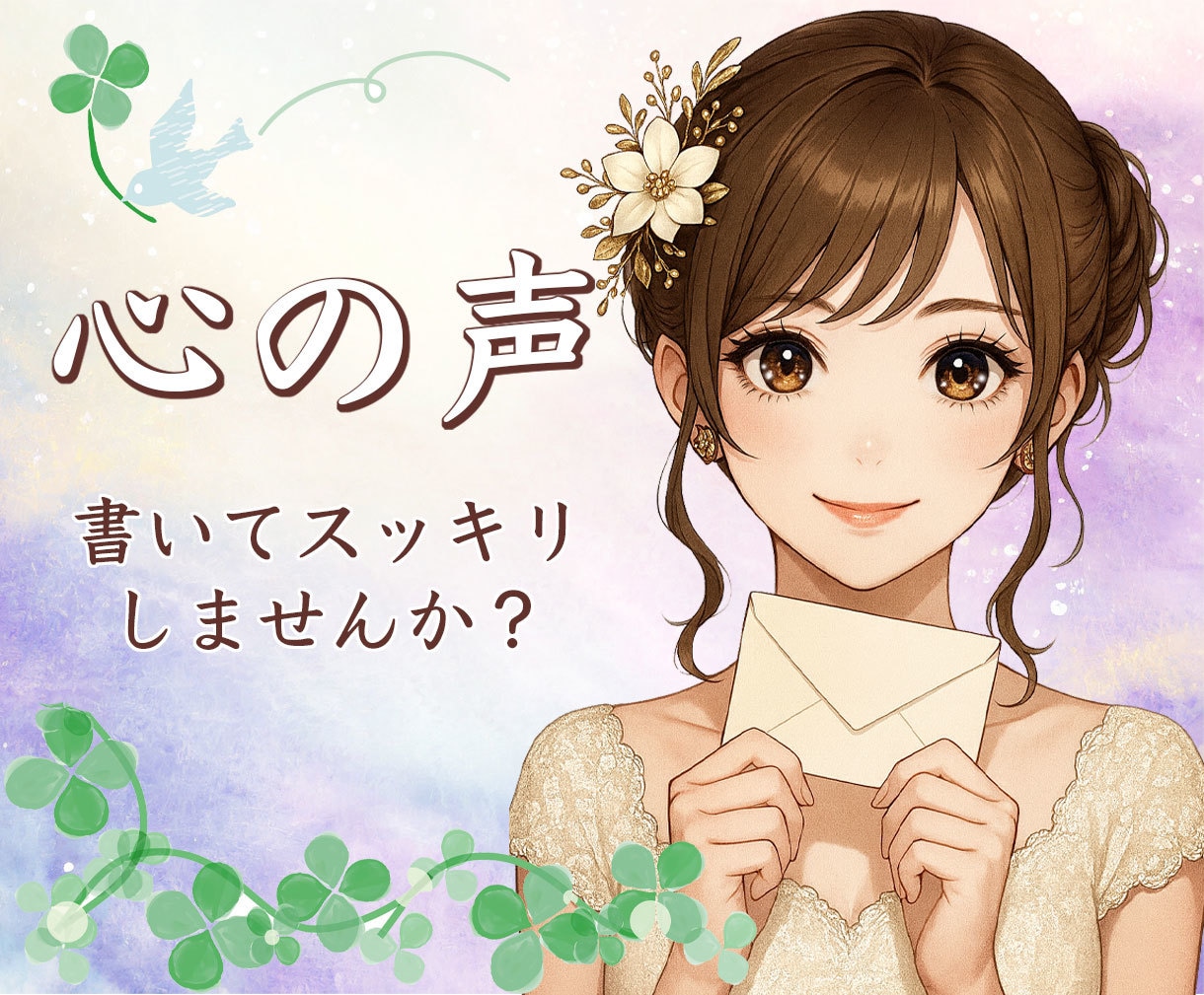 恋愛のモヤモヤ・密かな思い/心のお手紙に返信します 誰にも言えない気持ちを文字にして、吐き出してみませんか？ イメージ1
