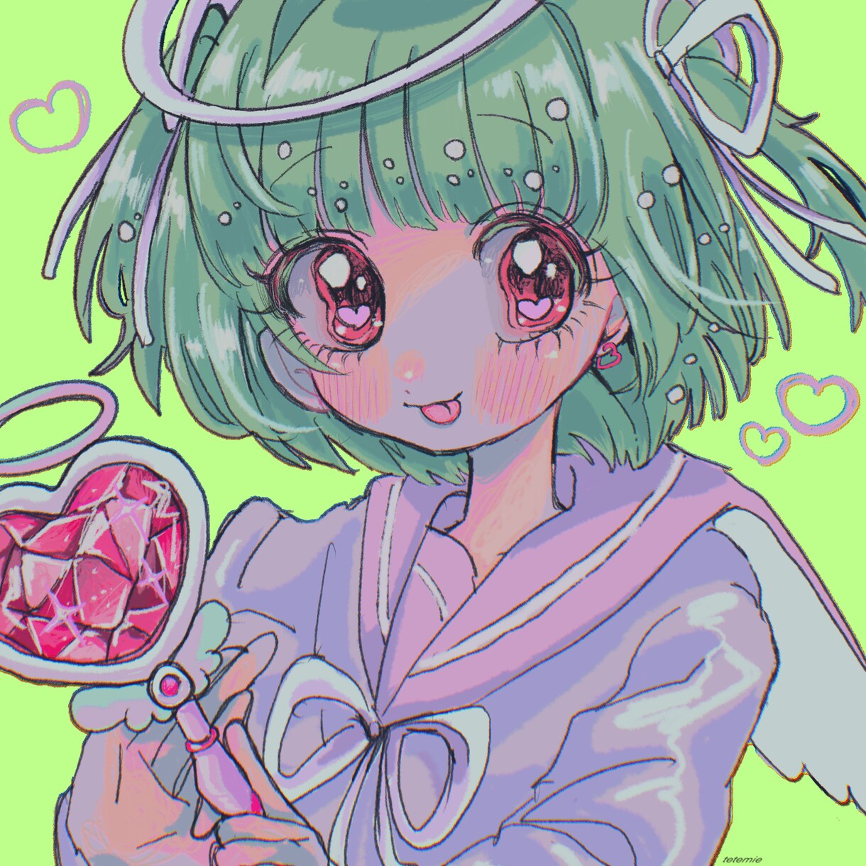 ぱっと目を惹くカワイイアイコンを描きます かわいいもかっこいいも「このアイコン顔がいいな」と思わせます イメージ7