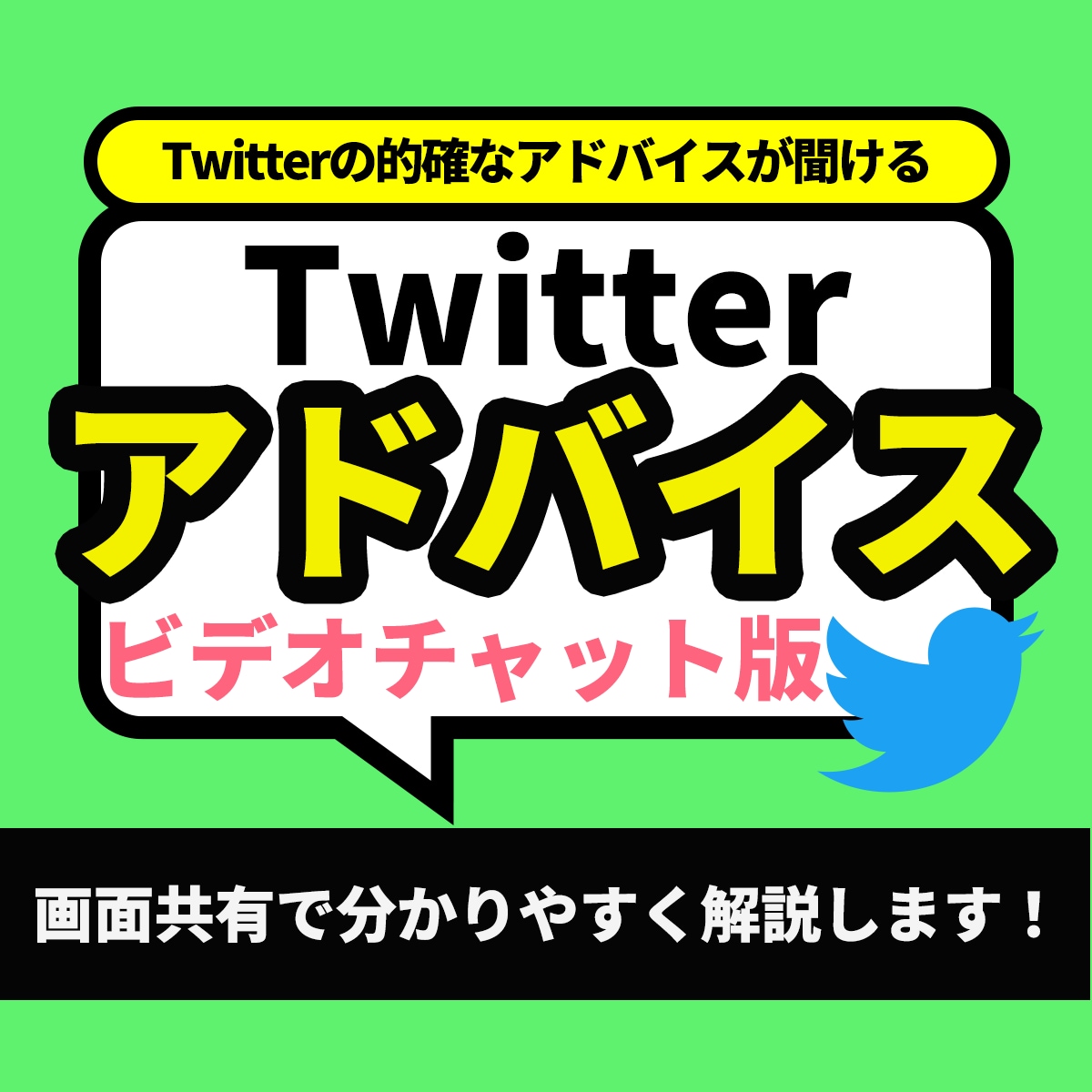 初心者向け！ツイッターアドバイス（ビデオ）します 2500フォロワー以上の私があなたのTwitterを解説 イメージ1