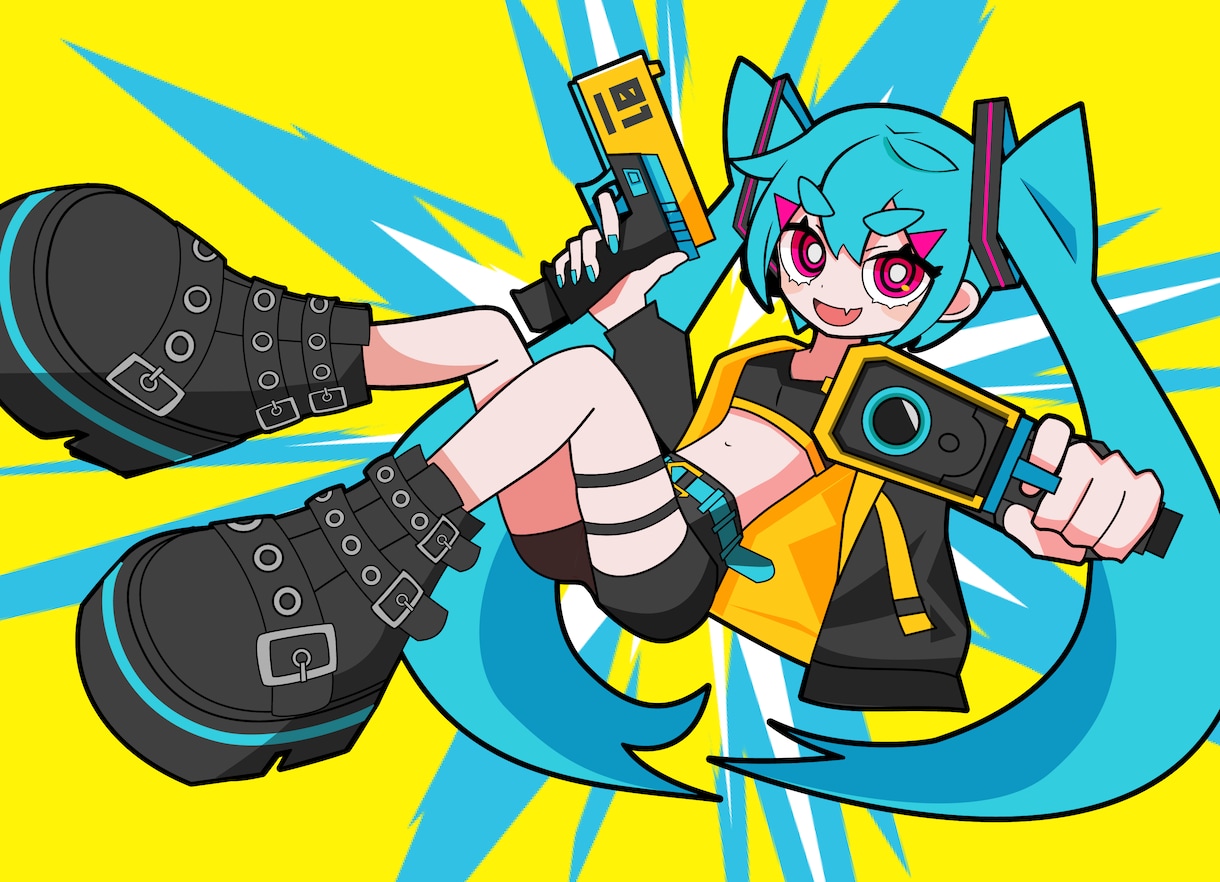超病みかわポップなデフォルメイラスト制作します SNSアイコンやMVに！他とは違う目を引く一枚を提供します！ イメージ6