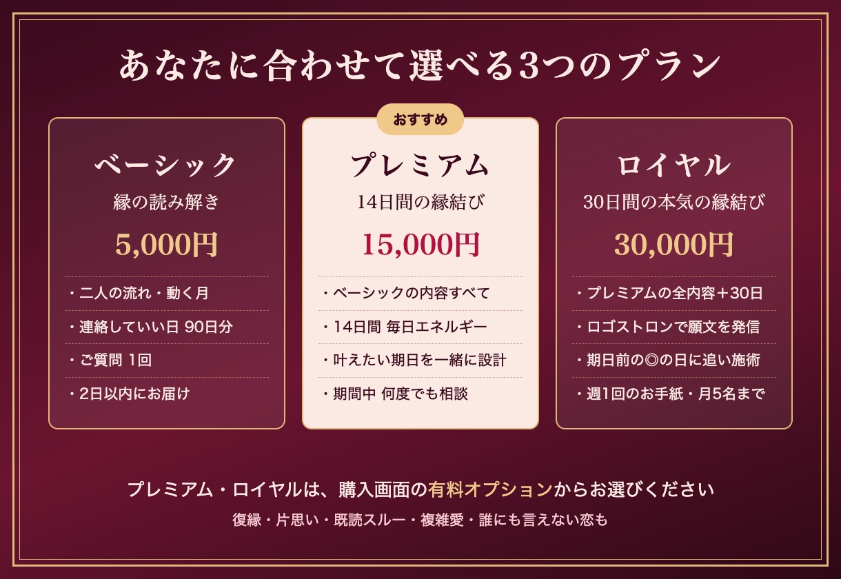 連絡が来ない彼との縁を、四柱推命で読み結びます 復縁・既読スルー・複雑愛も否定しません｜動く日が日付でわかる イメージ3