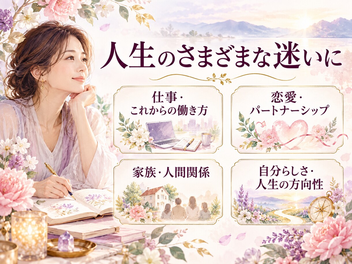 人生の迷いをほどき本当の望みと次の一歩を見つけます 霊視・チャネリング×心の対話で、自分らしく選ぶお手伝い イメージ3