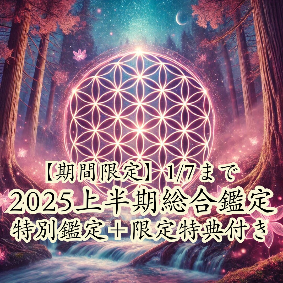 2025年上半期総合鑑定　全運勢開運法お伝えします 【期間限定】1/7まで特別鑑定＋限定特典付き イメージ1