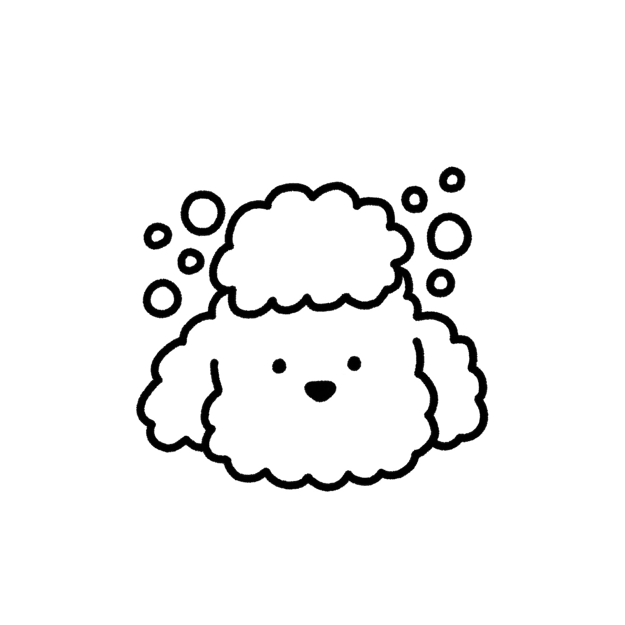 手描きのモノクロロゴを作成します シンプルでかわいいデザインをお探しの方へ イメージ2