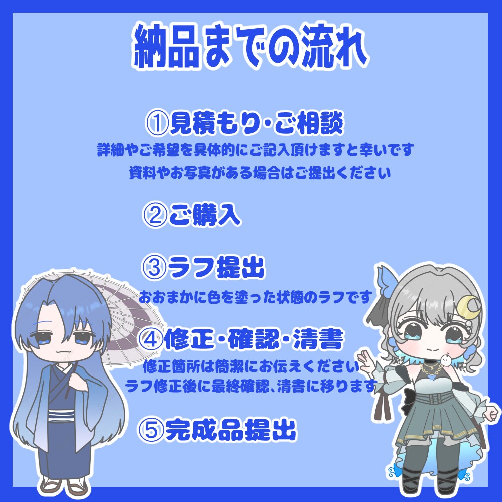 使い方自由！商用利用OKのちびキャラかきます グッズ化、アイコン、動画、なんでもOK！ イメージ6