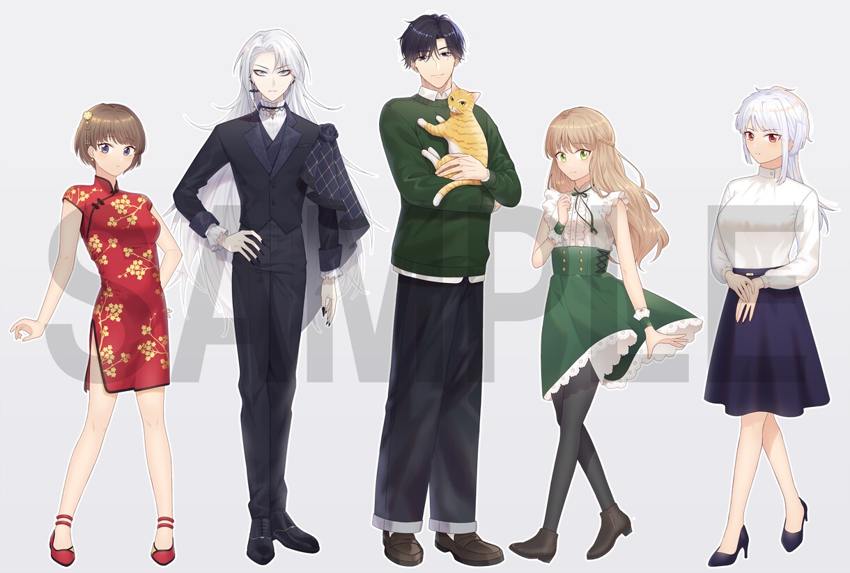 ゲームなどで使用する立ち絵イラストを描きます 男性、女性キャラクターどちらもOK イメージ4