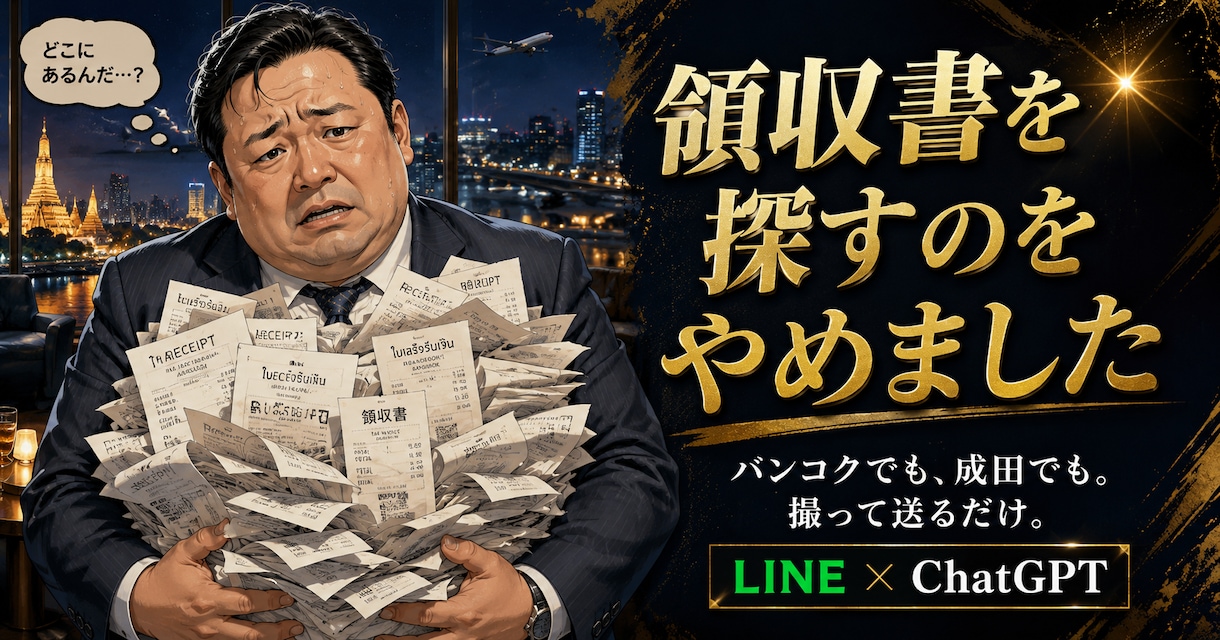 LINEで写真を送るだけで経費自動仕分けます 月末の領収書地獄をゼロにします イメージ1