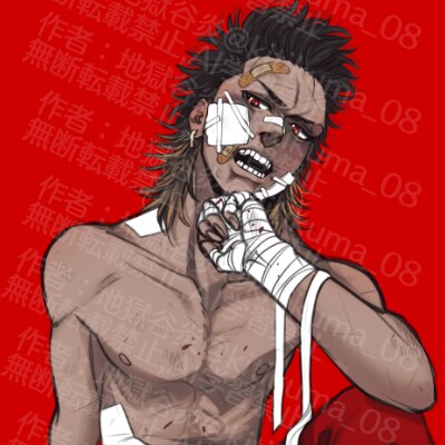 かっこいい男の【アイコン、ヘッダー】制作します 不良漫画みたいなかっこいい男を描きます！ イメージ4