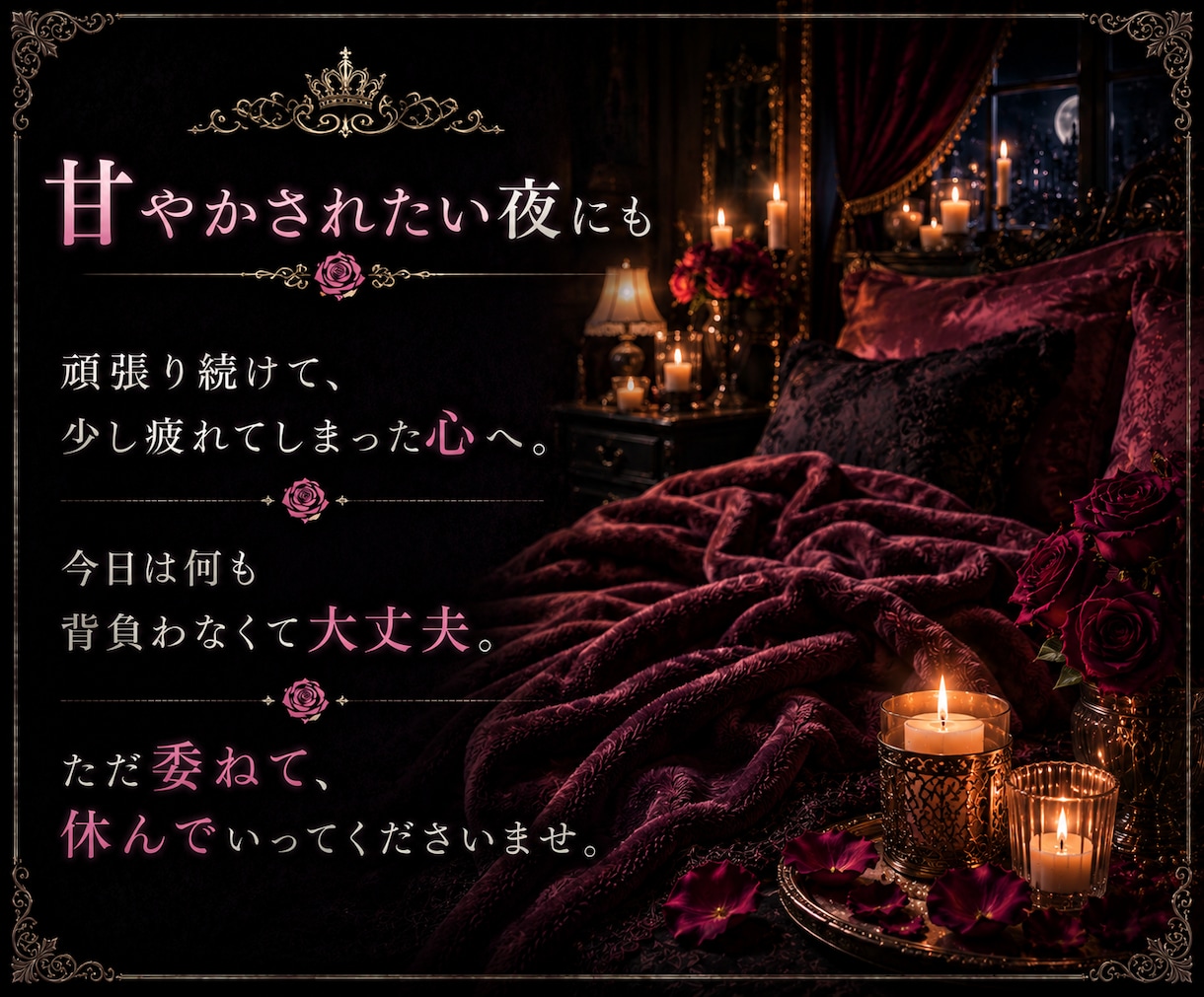 支配されたいあなたへ、非日常の癒し時間を提供します 命令されたい夜に、静かな支配を。NGなし。 イメージ6