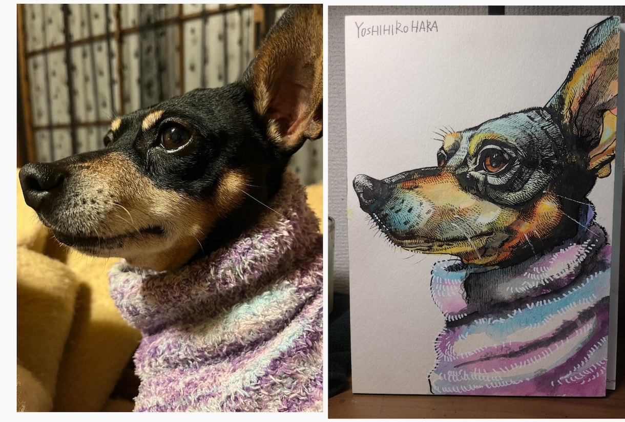 動物の絵を描きます ペットをアートにしてみませんか？ イメージ1