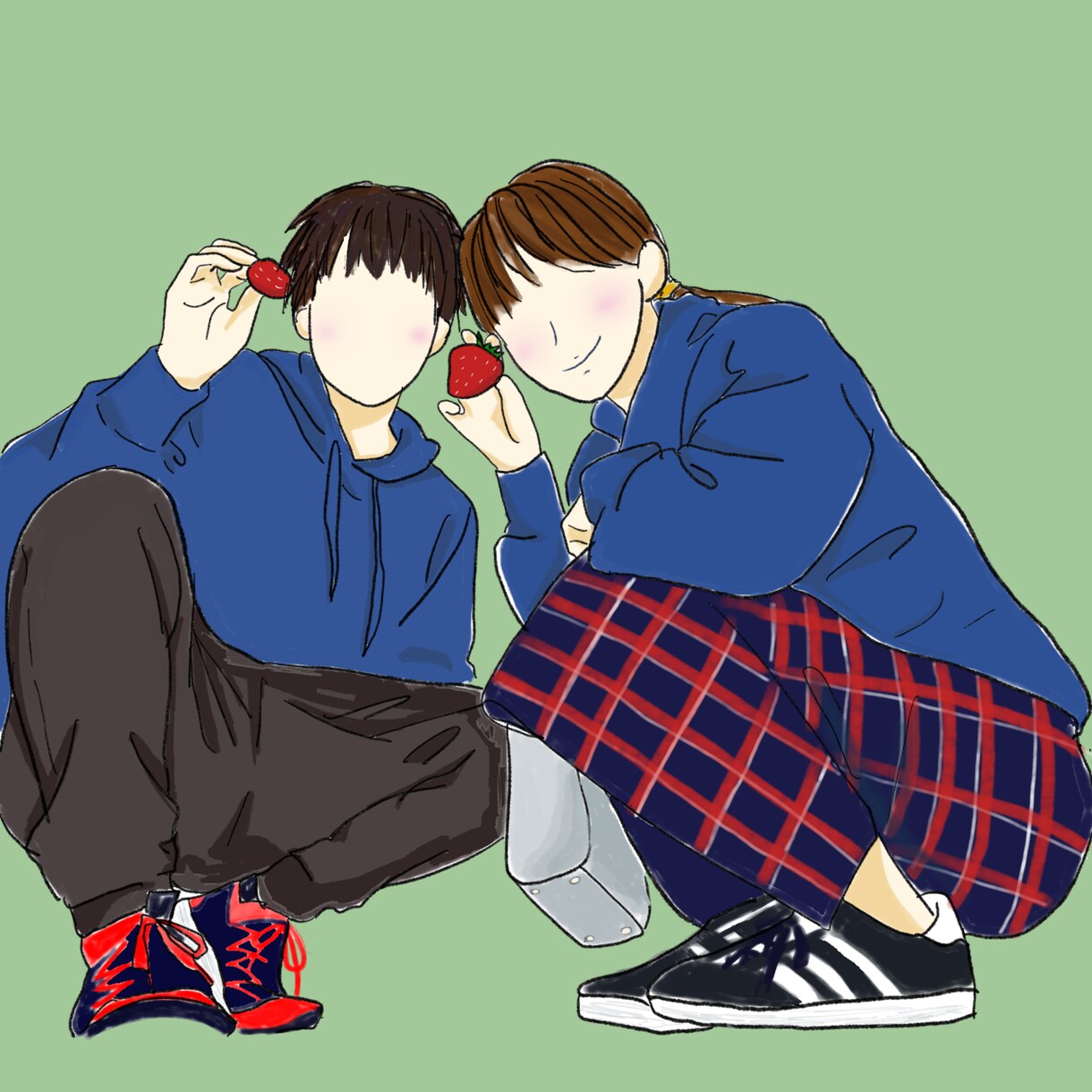 おしゃれで可愛い線画お描きします あなたの思い出のお写真を、可愛くイラストに♡ イメージ5