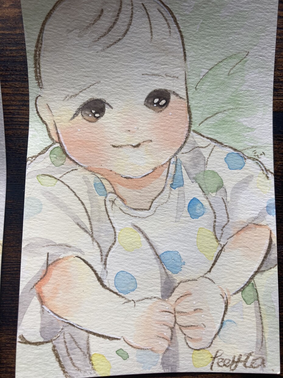 可愛くて心温まる似顔絵を描きます ハガキサイズで描きます。人でもペットでも大歓迎です！ イメージ6