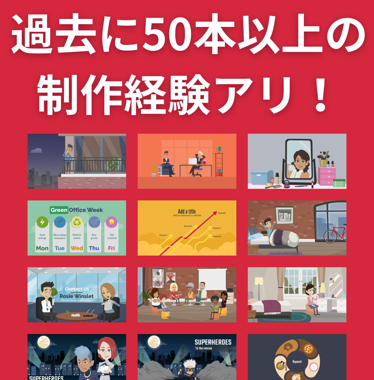 お試しプラン：VYONDでアニメーション動画作ます 新発売！ 話題のアニメーションVYONDで動画作りします！ イメージ5