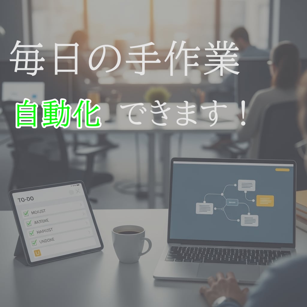 個人経営者必見!毎日の営業メール自動化します 面倒な定期作業をまとめて自動化します。 イメージ1