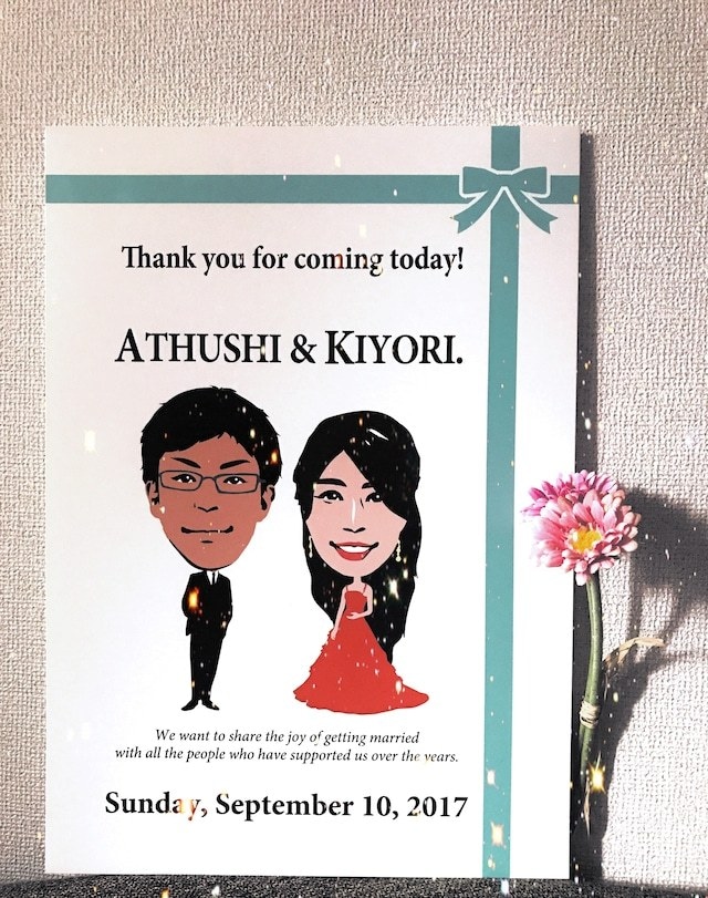 SNS映え！似顔絵・写真で作る特別な結婚式します 【高品質×低価格】お急ぎOK！プロが作る映える記念日アイテム イメージ10