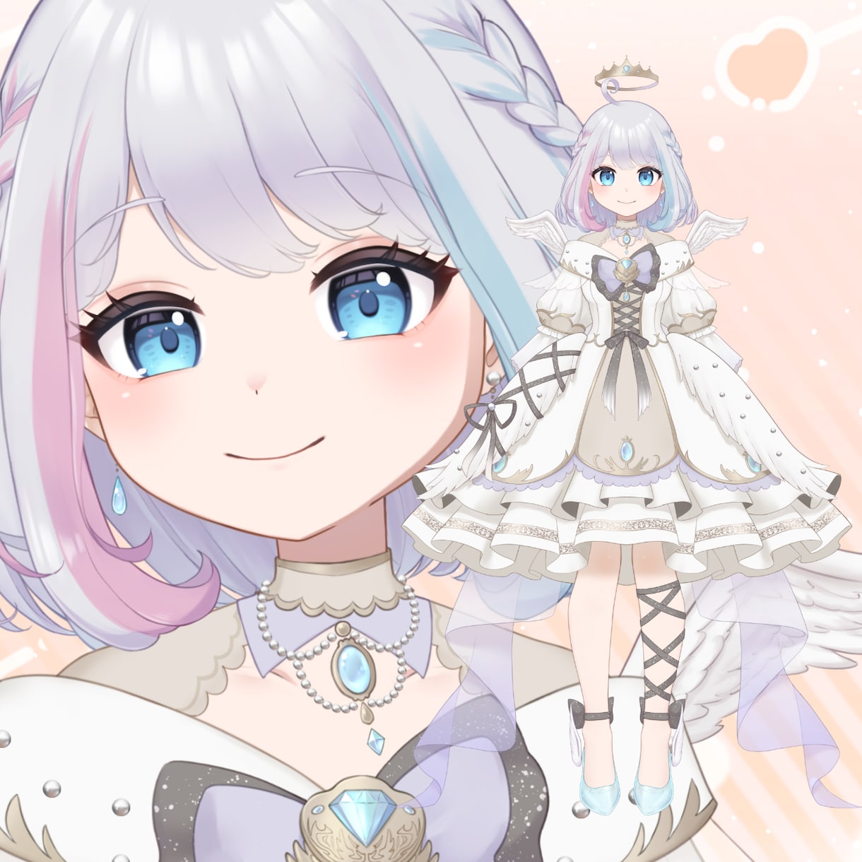 かわいくキレイなLive2D用イラスト描きます 現役セルフ受肉Vtuberがお仕立てします！ イメージ3