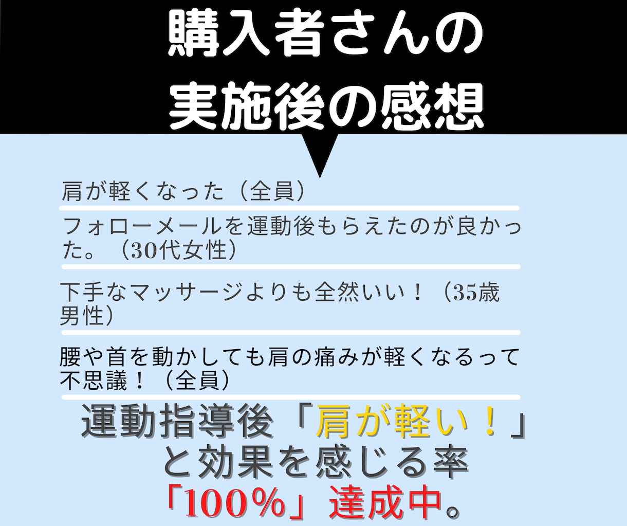 姿勢や動作を見ながら肩こり改善の運動を指導します あなた固有の動作のクセやぶり返す肩こりの原因を直接見て改善 イメージ4