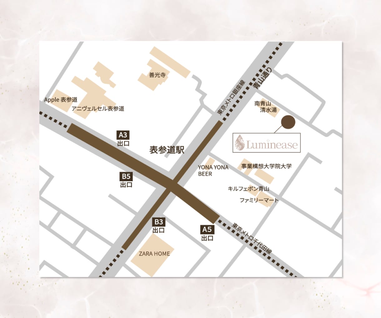 温かみのあるシンプル地図＊住所のみで作成いたします 初めての方も安心◎納得いくまで修正し素敵なMAPにしましょう イメージ1