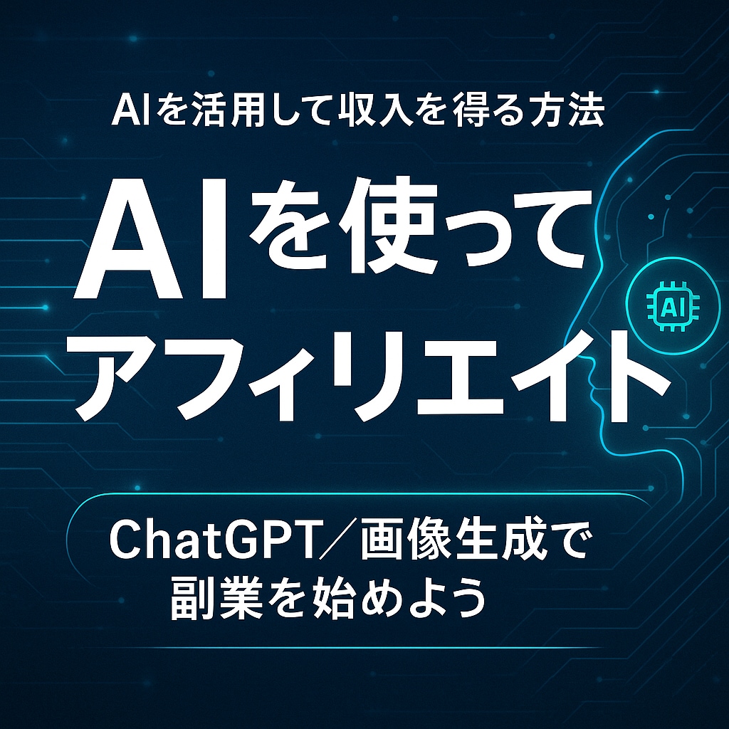 初心者でもAIを活用して収入を得る方法教えます AIを使ってアフィリエイトを簡単に❗❗ イメージ1