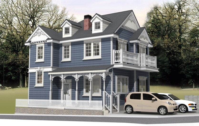 住宅の外観CGパースを作成します 輸入住宅を特に得意としています。デザインのご提案も可。 イメージ3