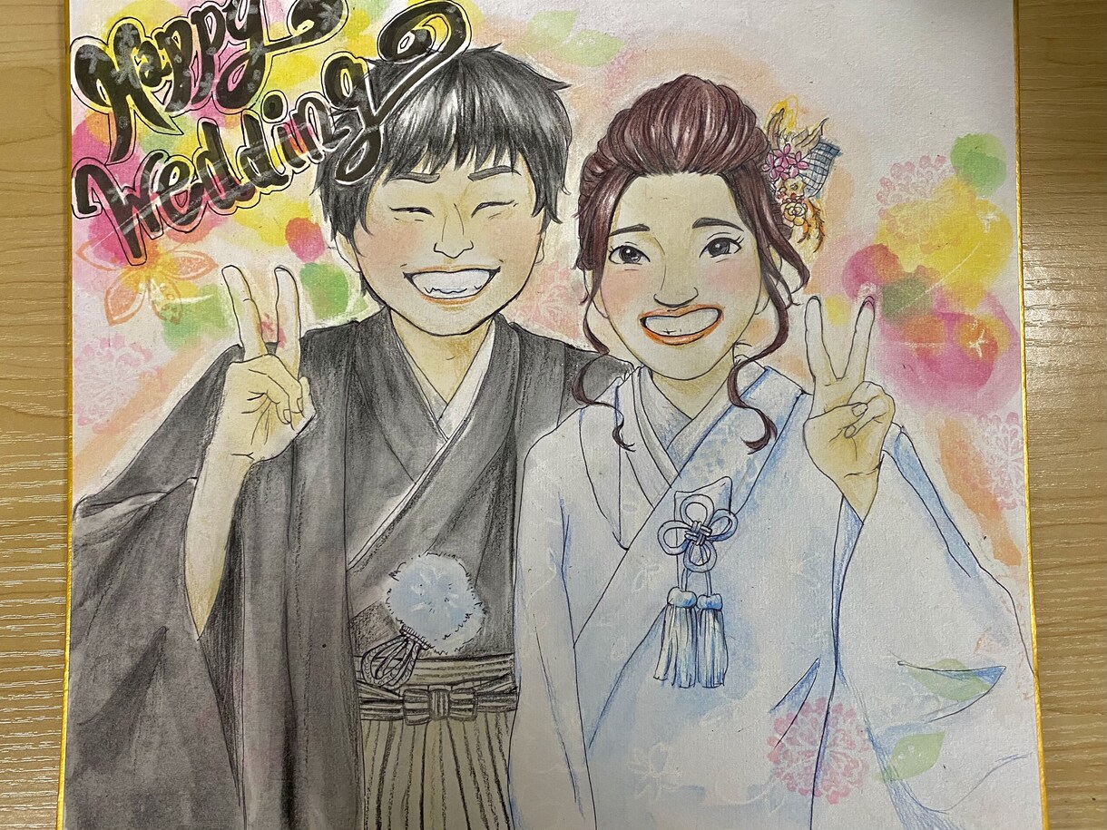 似顔絵のプレゼントに　手書きで可愛い似顔絵描きます 誕生日、お祝い事にいかがでしょうか イメージ1