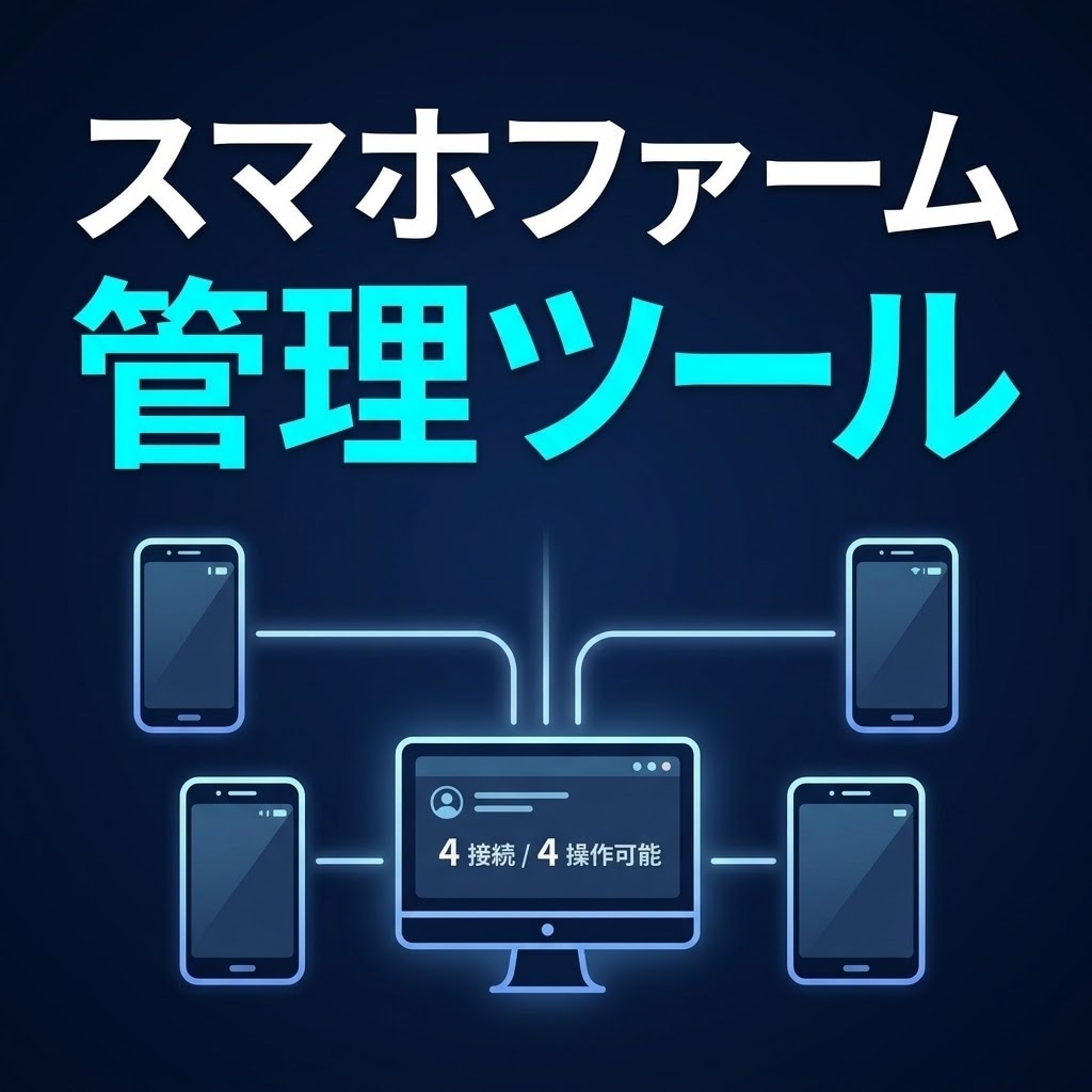 スマホファーム一括操作・自動化ツール提供します スマホファームソフトの提供、導入までサポート。説明動画付き イメージ1